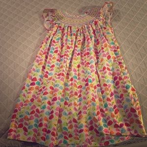 Little girl's smocked dress